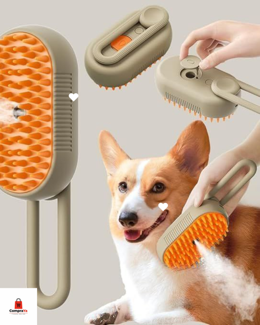 Cepillo de Vapor 3 en 1 para Mascotas