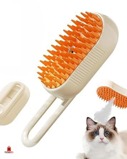 Cepillo de Vapor 3 en 1 para Mascotas