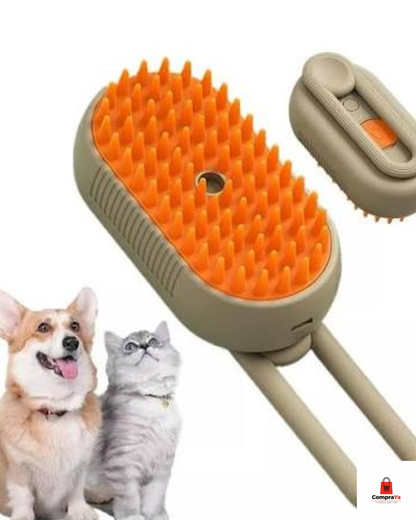 Cepillo de Vapor 3 en 1 para Mascotas